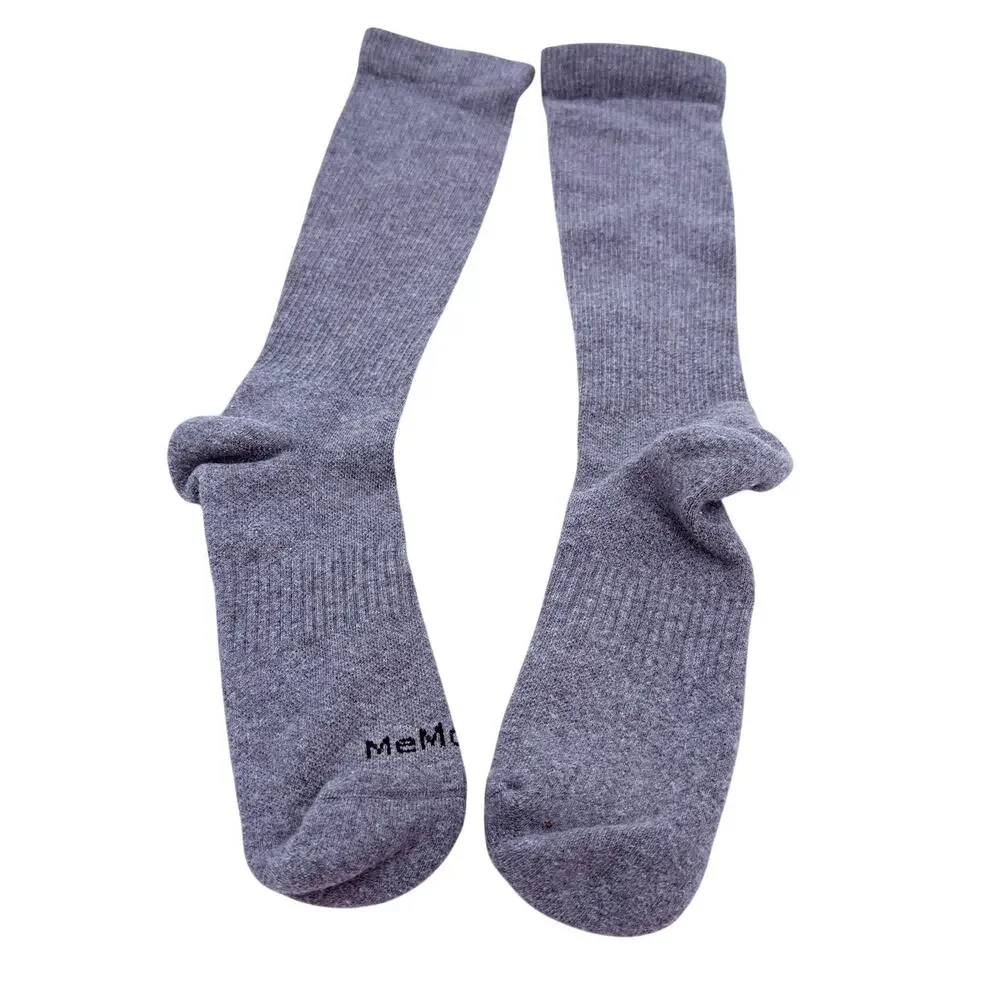 MeMoi Men's Wellfit Grey Tall Compression Socks 15-20mmHg Size Large
